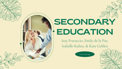 Thumbnail for Career Q&amp;A  Panel Secondary Education Recording