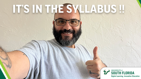 Thumbnail for Monday Minute - It's in the Syllabus