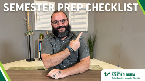 Thumbnail for Monday Minute - Semester Prep