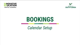 Thumbnail for Bookings Calendar Setup