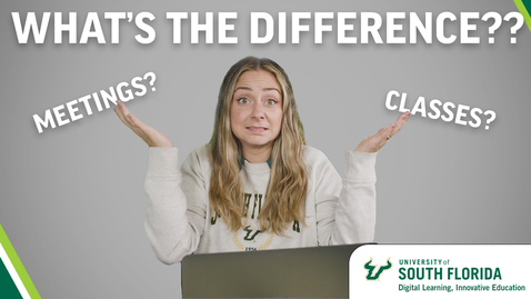 Thumbnail for Monday Minute - Classes VS Meetings