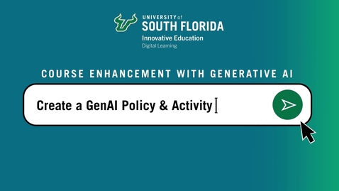 Thumbnail for Create a GenAI Policy &amp; Activity