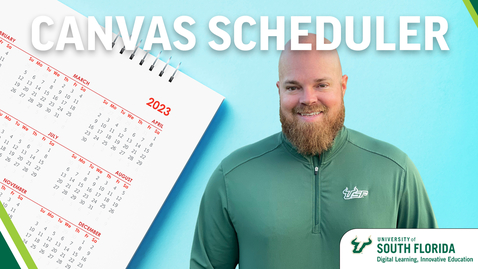 Thumbnail for entry Monday Minutes - Canvas Scheduler