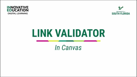 Thumbnail for Canvas Course Link Validator