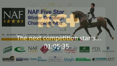 NAF Five Star Winter Dressage Champs 2023, Petplan Equine Arena 2, Hartpury, 22nd April