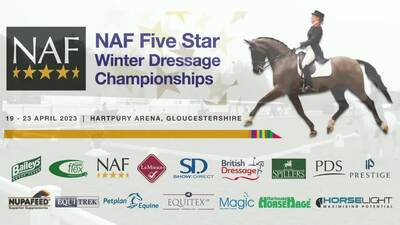 NAF Five Star Winter Dressage Champs 2023, Petplan Equine Arena 2, Hartpury, 21st April