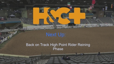 Back on Track High Point Rider Reining Phase, 6th May