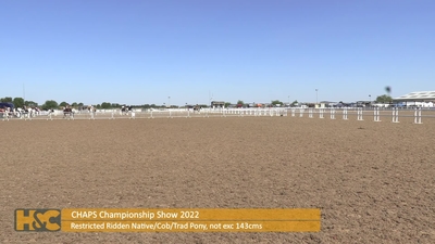 Restricted Ridden Finals Preliminary Judging Afternoon Classes