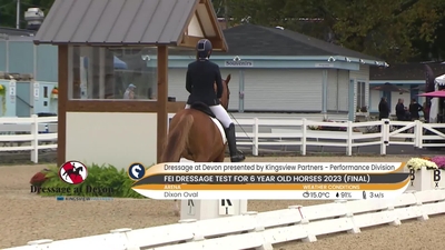 Class 413 FEI Dressage Test for 6 Year Old Horses, September 29th