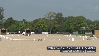 Agria CPEDI3* Para Grand Prix Freestyle III (III Para GP FS), 9th May