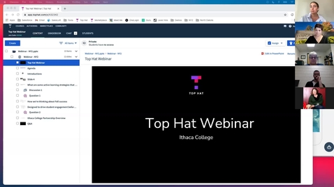 Thumbnail for Top Hat in Canvas Webinar - 9.1.21