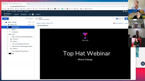Thumbnail for entry Top Hat in Canvas Webinar - 9.1.21