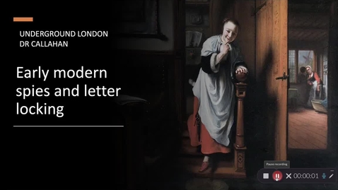 Thumbnail for entry Early Modern Spies and Letter Locking I