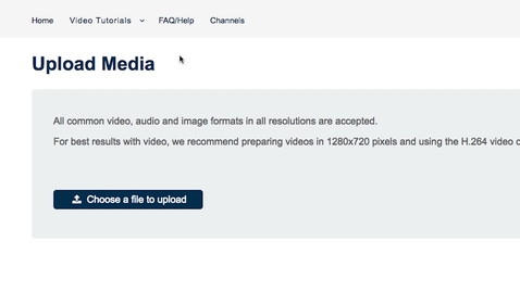 Thumbnail for How to Upload Media