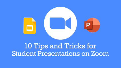 Thumbnail for entry Zoom Presentations Tips and Tricks