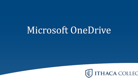 Thumbnail for entry Microsoft OneDrive