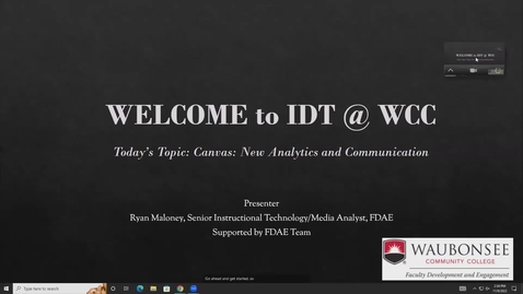 Thumbnail for entry IDT@WCC-Canvas-New Analytics and Communication