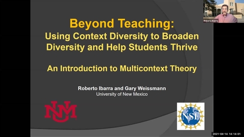 Thumbnail for Academic Culture and Context Diversity: A New Paradigm to Help Everyone Thrive in Your Classes