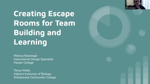 Thumbnail for entry Innovative Ideas: Creating Escape Rooms for Team Building and Learning