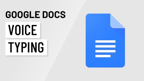 Thumbnail for entry Dictation in Google Docs (Voice Typing)