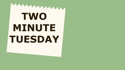 Thumbnail for entry Two Minute Tuesday: Meeting Tips and Best Practices