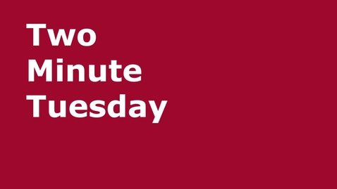 Thumbnail for Two Minute Tuesday: Contact Lists