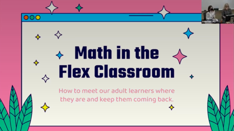 Thumbnail for entry Math in the Flex Classroom