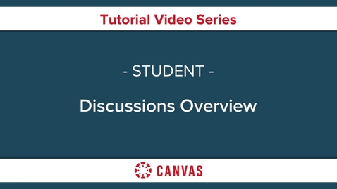 Thumbnail for Canvas: Discussions Overview