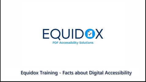 Thumbnail for entry Equidox - Facts about Digital Accessibility