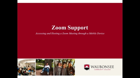 Thumbnail for Mobile Overview, Accessing and Hosting a Zoom Meeting