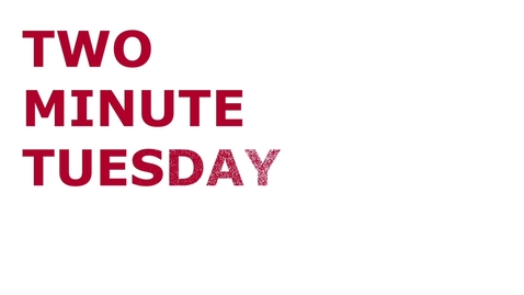 Thumbnail for Two Minute Tuesday: Happy New Year 2024