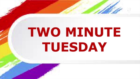 Thumbnail for entry Two Minute Tuesday: Pronouns