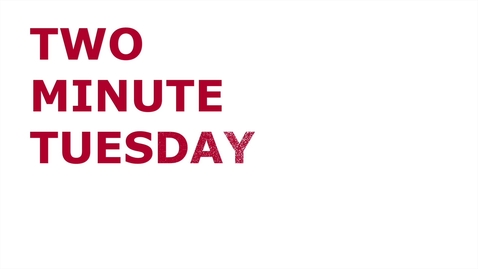 Thumbnail for entry Two Minute Tuesday: Astra Schedule