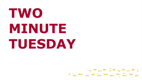Thumbnail for Two Minute Tuesday: EAP