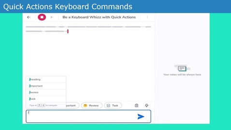 Thumbnail for entry Glean - Quick Actions Keyboard Commands