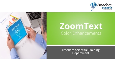 Thumbnail for entry ZoomText - Color Enhancements