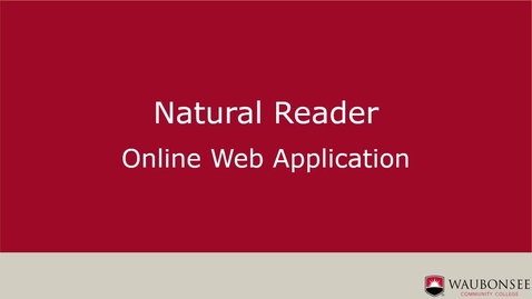 Thumbnail for Natural Reader - Online Reader