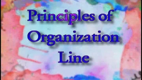 Thumbnail for ART110 Part  3 - Principles of Organization - Lines