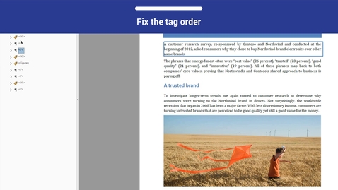 Thumbnail for PDF Accessibility: Reading Order