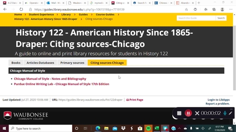 Thumbnail for History 122 - Citing sources