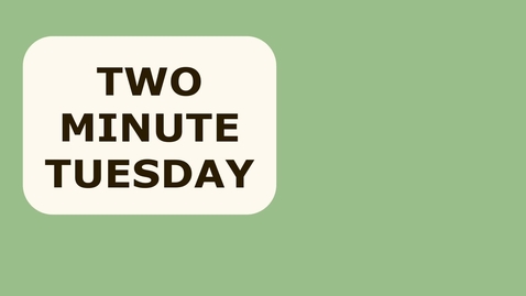 Thumbnail for entry Two Minute Tuesday: Waubonsee Events