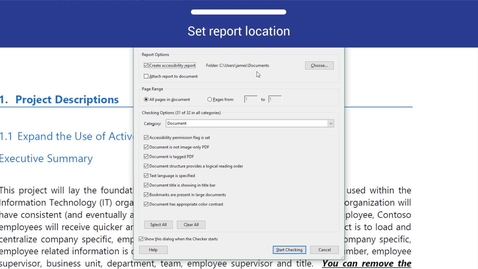 Thumbnail for entry PDF Accessibility: Accessibility Checker