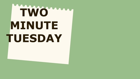 Thumbnail for entry Two Minute Tuesday: Office Products Training Requests