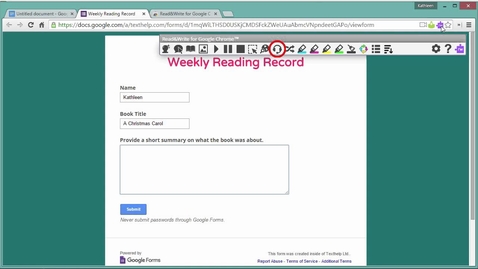 Thumbnail for Talk &amp; Type - Read&amp;Write for Google Chrome