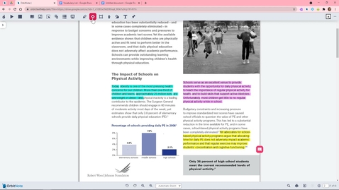 Thumbnail for PDF Reader - Read&amp;Write's OrbitNote in Google Drive