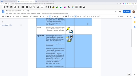 Thumbnail for Vocabulary Lists - Read&amp;Write for Google Chrome