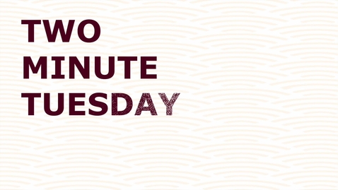 Thumbnail for Two Minute Tuesday: AAPI Heritage Month
