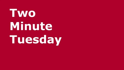 Thumbnail for Two Minute Tuesday: Effective Meetings