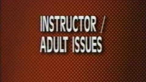 Thumbnail for Video 1 - Adult Learners
