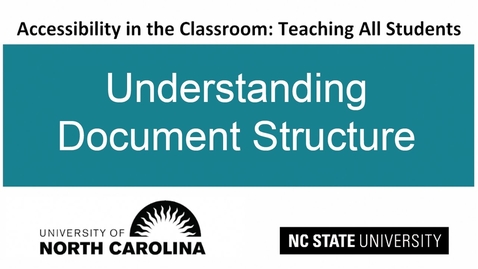 Thumbnail for Word Accessibility: Headings &amp; Document Structure